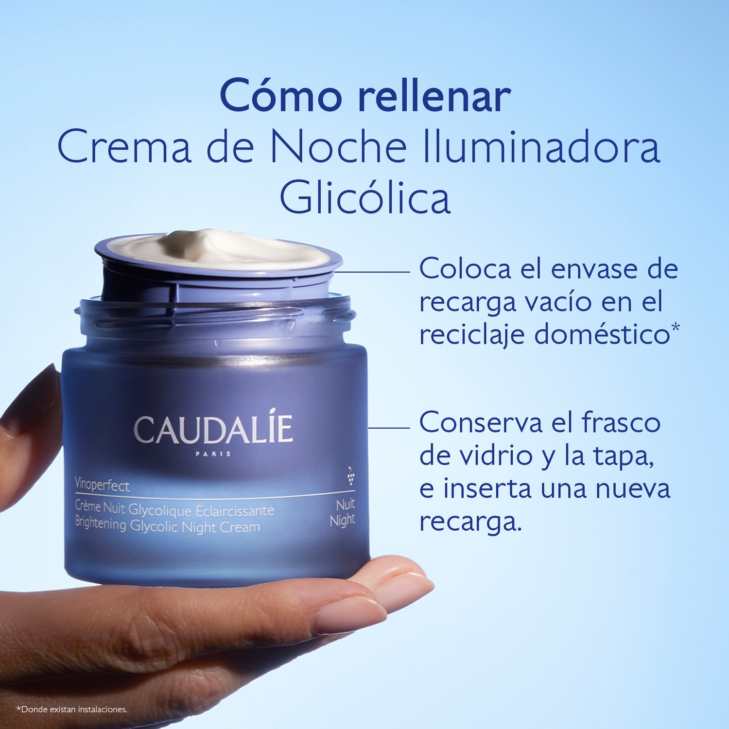 VINOPERFECT CREMA ILUMINADORA GLIC&Oacute;LICA DE NOCHE - REFILL (CREMA FACIAL NOCTURNA)